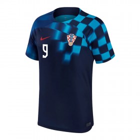 Jalkapallo Pelipaidat/Peliasut Kroatia KRAMARIC 9 Vieraspelipaita Mm-Kisat 2022